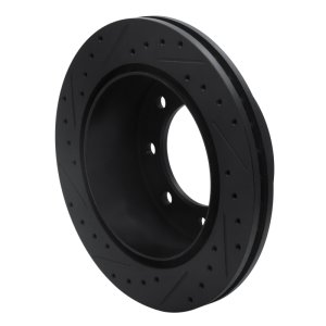 Chevrolet Express 2500 Brake Rotor (1) - Rear Right - R1 Concepts - Drilled & Slotted - Black - `99-`20